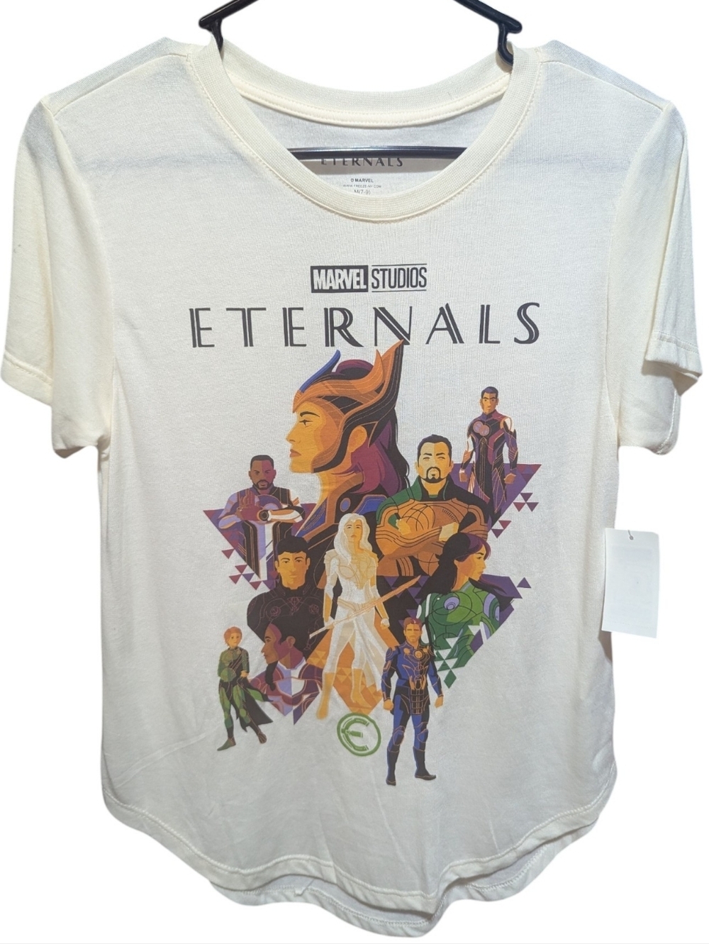 Marvel women's Juniors graphic t Shirt eternals Medium  Short Sleeve (7-9) W-307 - Picture 3 of 6